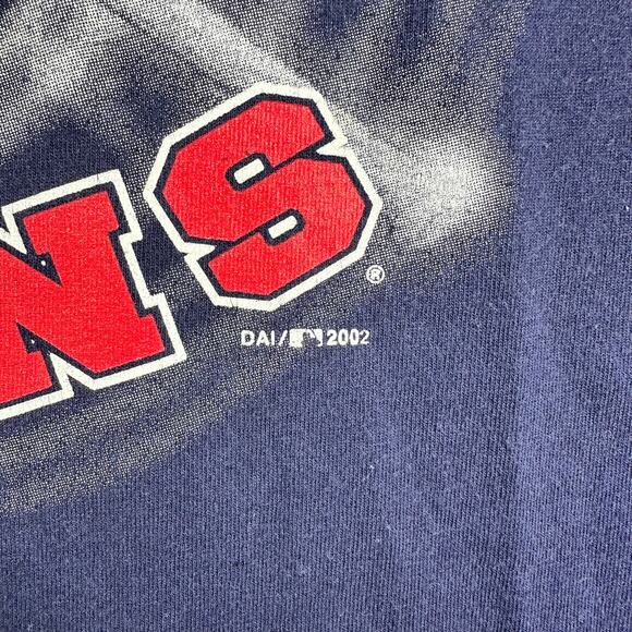 VINTAGE 2002‎ Minnesota Twins Shirt Men's L Blue Graphic MLB Retro Y2K - Picture 6 of 7